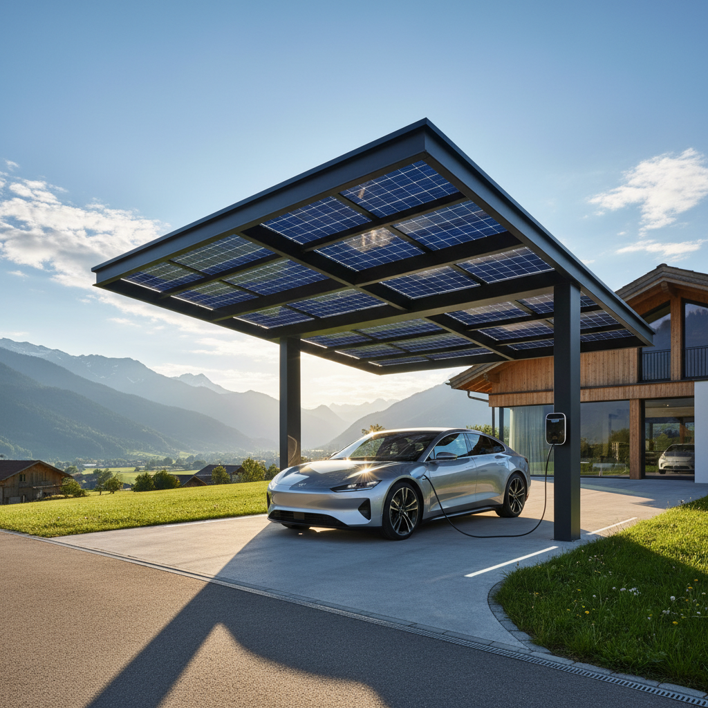 Solaranlage auf Schweizer Hausdach