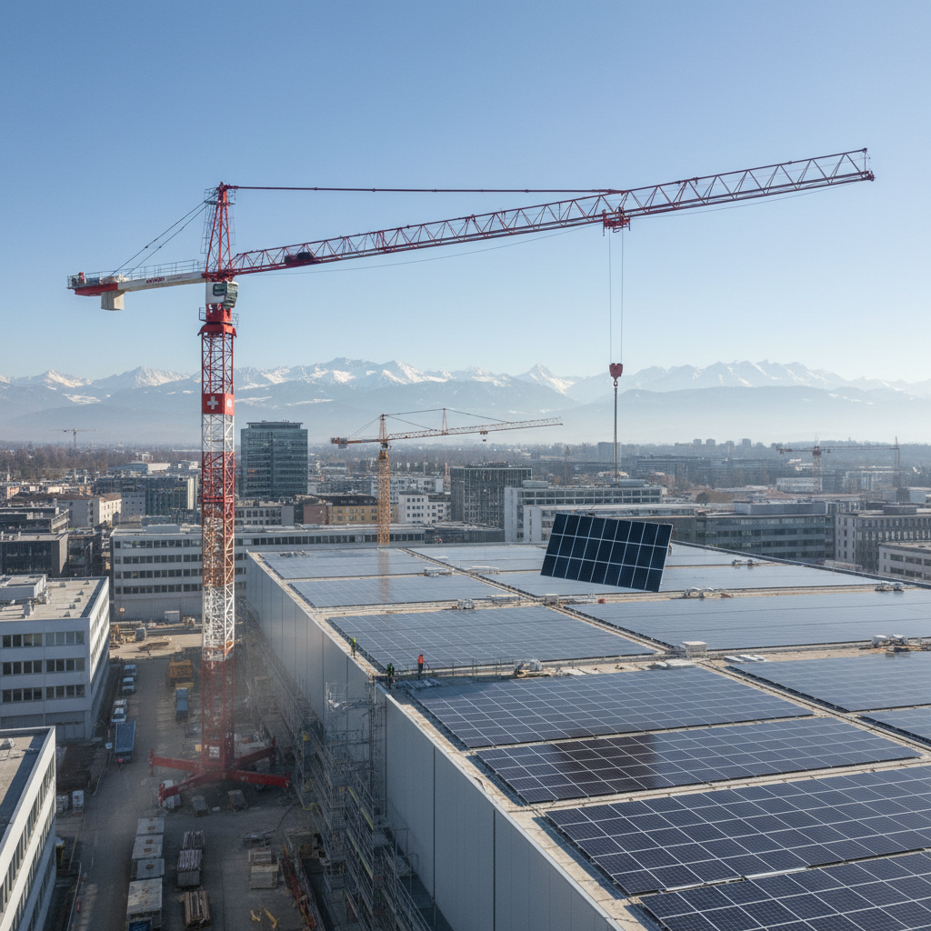 Photovoltaik-Module bei Sonnenschein